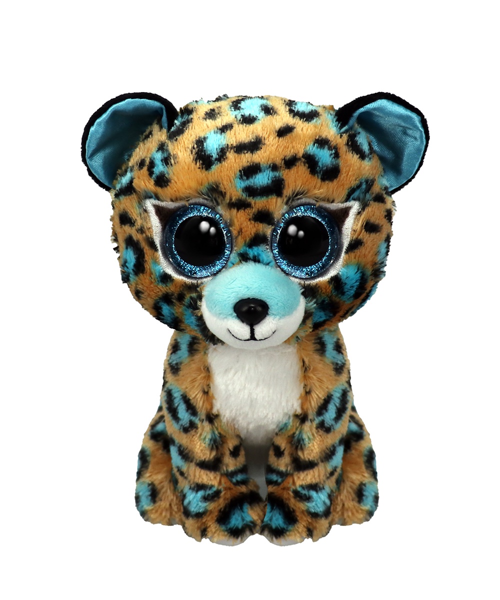 Pliš COBALT - plavi leopard, reg picture