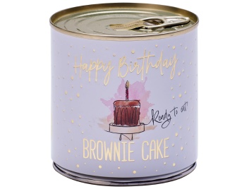 CAN Torta, Happy Birthday -bijela, Brownie picture