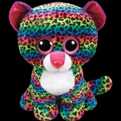 Pliš BBoos DOTTY - multicolor leopard XL