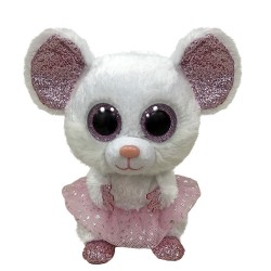 Pliš TY NINA - white balerina miš, reg