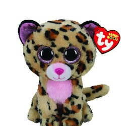 Pliš BBoos LIVVIE - smeđi/roza leopard, reg